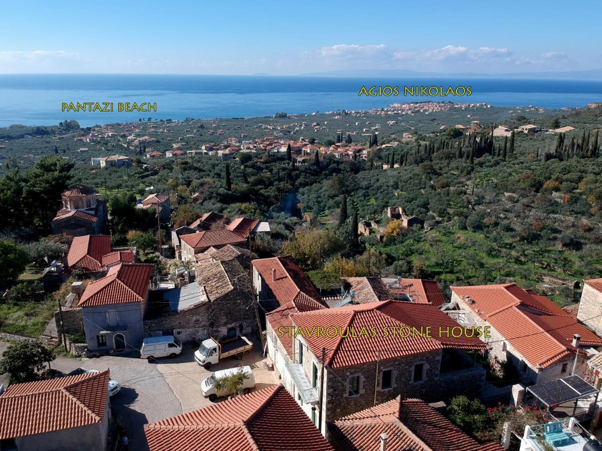 Riglia Stavroulas Stone House In Rigklia, Messinia מראה חיצוני תמונה